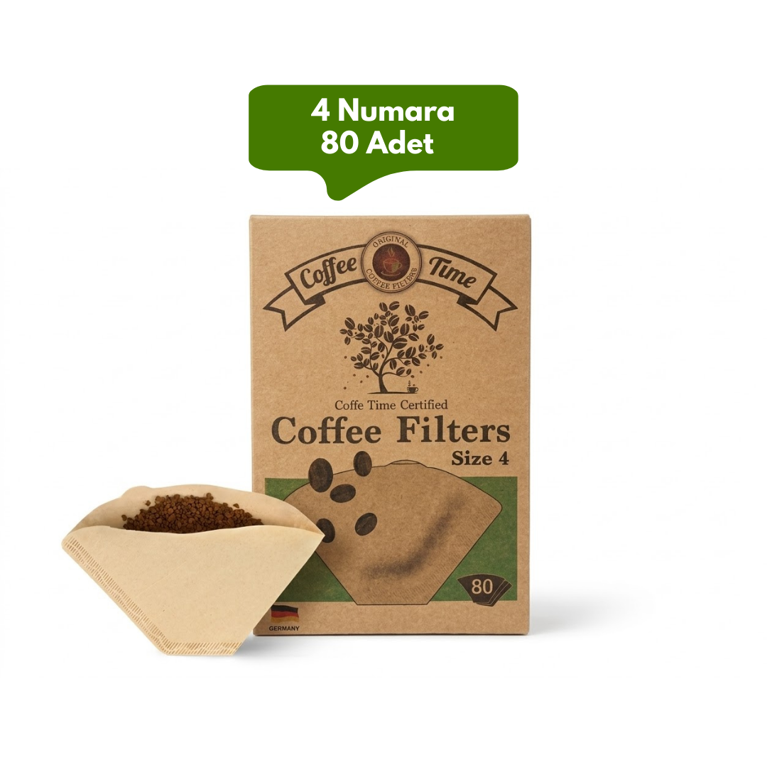 Coffee Time 100% Doğal Filtre Kahve Kağıdı 4 Numara