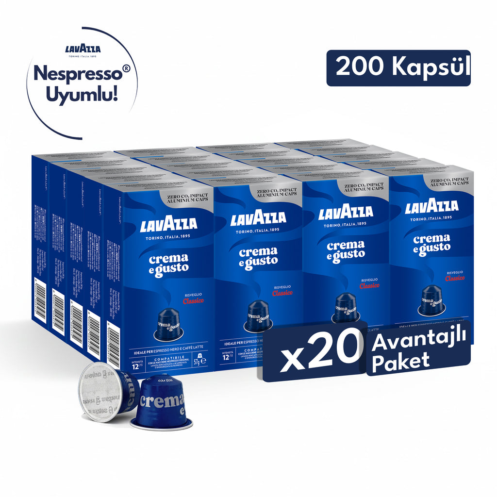 Lavazza Crema e Gusto Nespresso® Uyumlu Kapsül 10’lu Paket