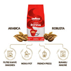 Qualità Oro, Qualità Rossa 1 Kg Espresso Çekirdek Kahve Tanışma Paketi