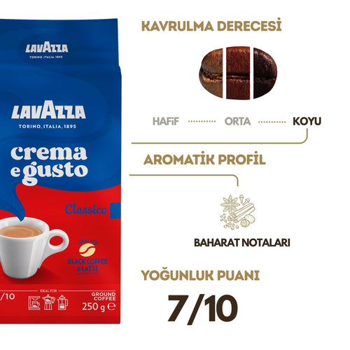 Crema E Gusto, Decaf My Easy, Espresso Classico Italiano, Qualità Rossa Öğütülmüş Filtre Kahve, 250 gr Tanışma Paketi