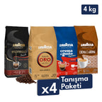 Qualità Oro, Crema e Aroma, Crema e Gusto Classico, Espresso Barista Gran Crema 1 Kg Espresso Çekirdek Kahve Tanışma Paketi