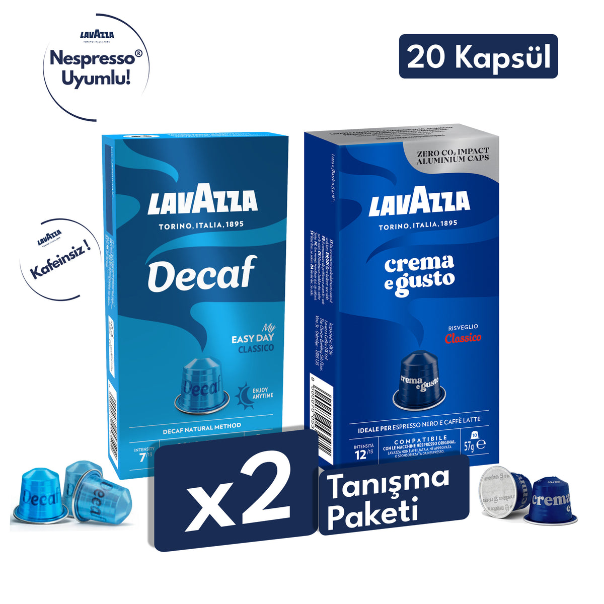 Crema e Gusto, Decaf My Easy Day Nespresso® Uyumlu Kapsül 10’lu Tanışma Paketi