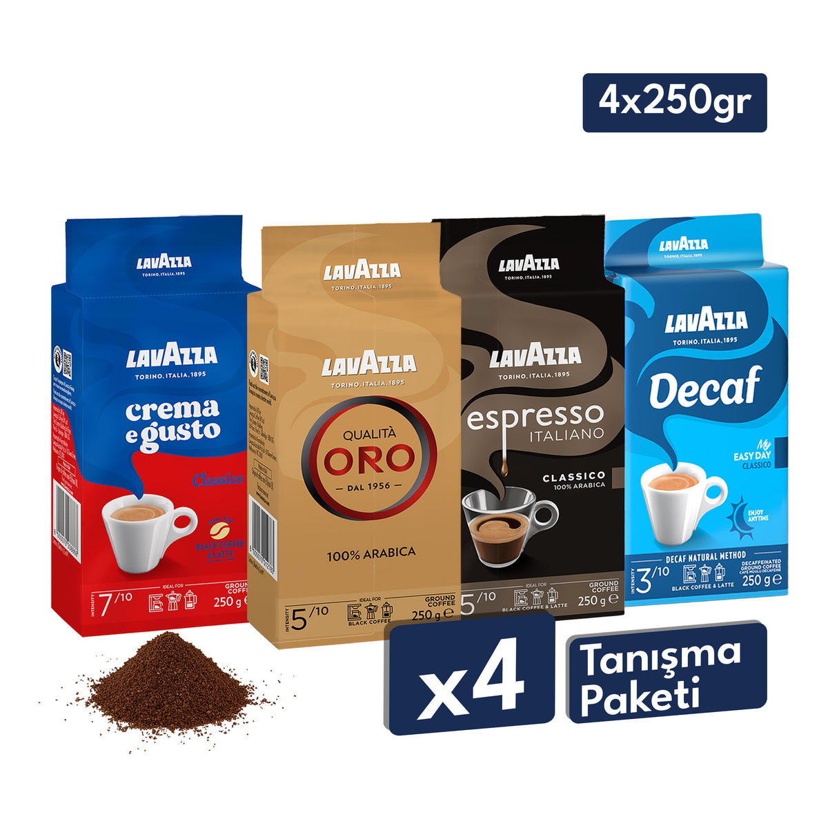Crema E Gusto, Decaf My Easy Day, Qualità Oro, Espresso Classico Italiano Öğütülmüş Filtre Kahve, 250 gr Tanışma Paketi