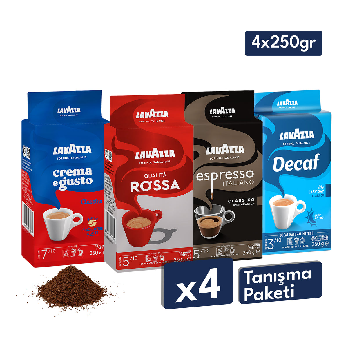 Crema E Gusto, Decaf My Easy, Espresso Classico Italiano, Qualità Rossa Öğütülmüş Filtre Kahve, 250 gr Tanışma Paketi