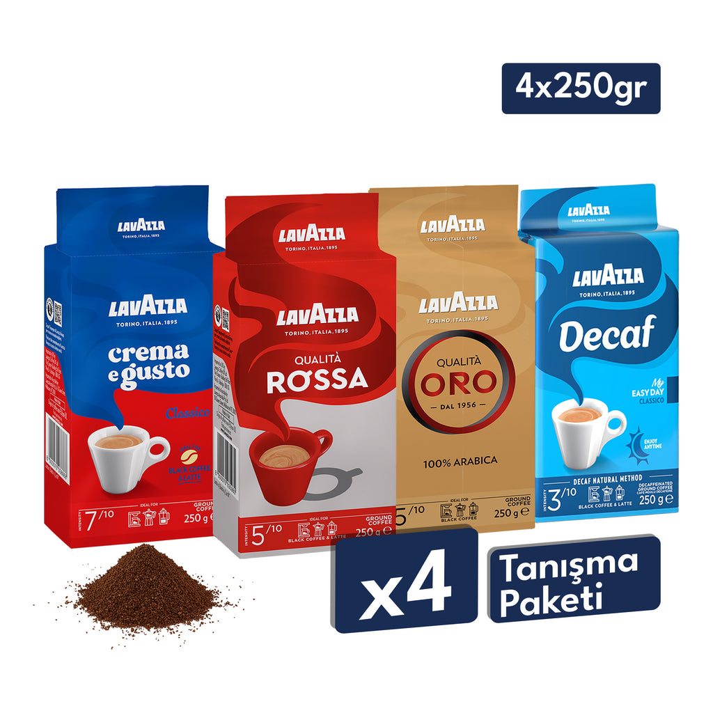 Crema E Gusto, Decaf My Easy Day, Qualità Oro, Qualità Rossa Öğütülmüş Filtre Kahve, 250 gr Tanışma Paketi