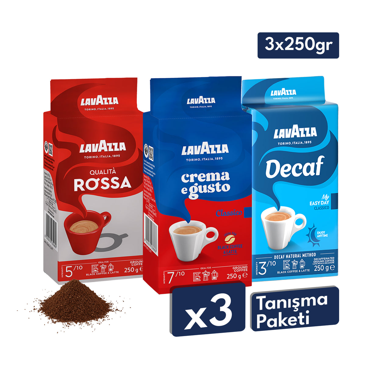 Decaf My Easy Day, Crema E Gusto, Qualità Rossa Öğütülmüş Filtre Kahve, 250 gr Tanışma Paketi