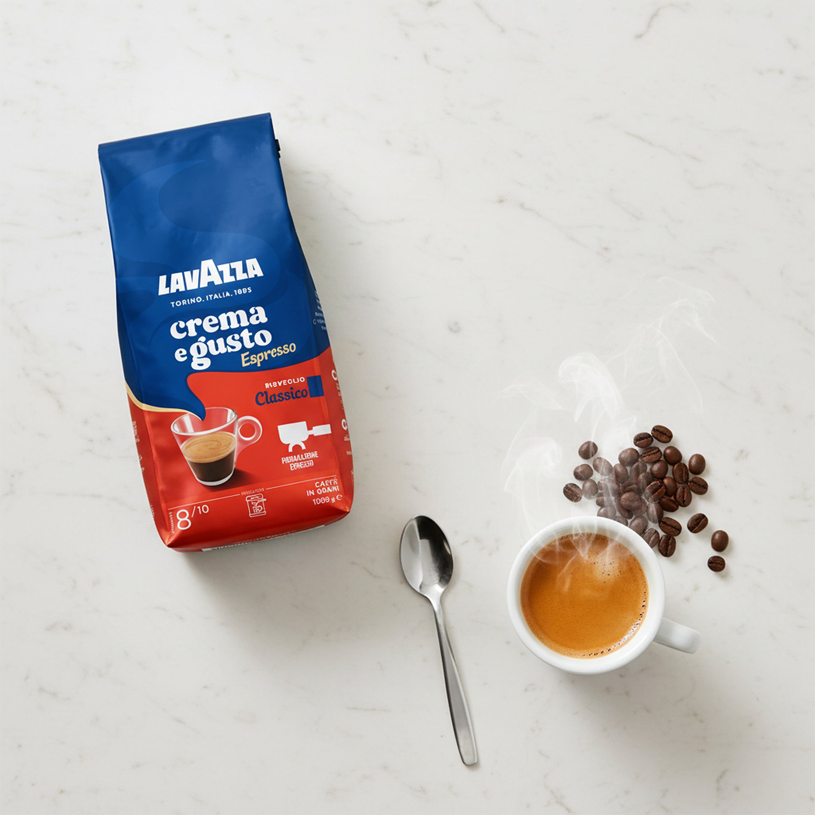 Crema e Gusto Classico, Qualità Rossa 1 kg Espresso Çekirdek Kahve Tanışma Paketi
