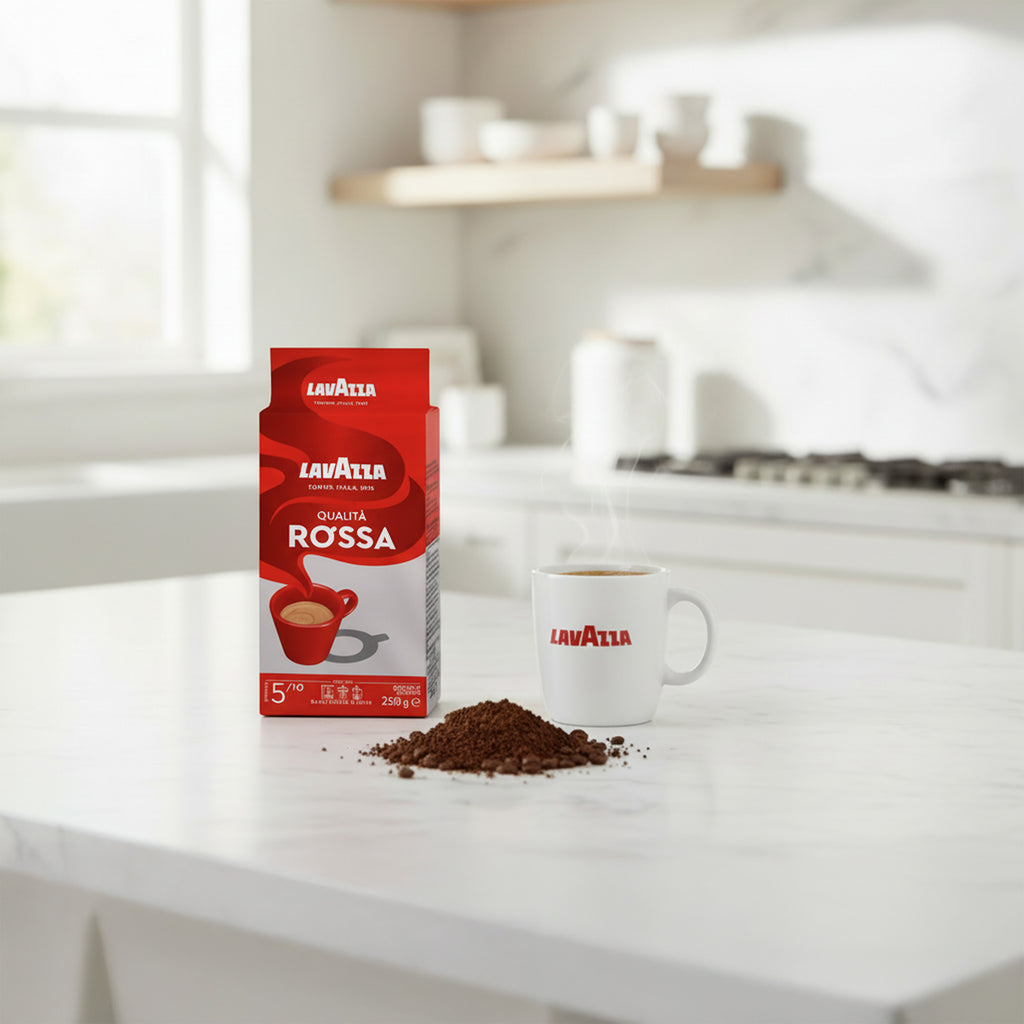 Lavazza Qualita Rossa Öğütülmüş Filtre Kahve 2x250 gr Teneke Kutu, İkili Saklama Paketi
