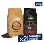 Qualità Oro, Espresso Barista Gran Crema 1 Kg Espresso Çekirdek Kahve Tanışma Paketi