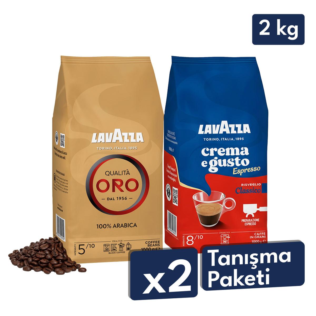 Crema e Gusto, Qualità Oro 1 kg Espresso Çekirdek Kahve Tanışma Paketi