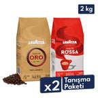 Qualità Oro, Qualità Rossa 1 Kg Espresso Çekirdek Kahve Tanışma Paketi