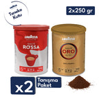 Qualità Oro, Qualità Rossa Öğütülmüş Filtre Kahve, 250 gr Teneke Kutu Tanışma Paketi