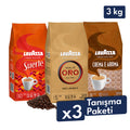 Qualità Oro, Suerte, Crema e Aroma 1 Kg Espresso Çekirdek Kahve Tanışma Paketi