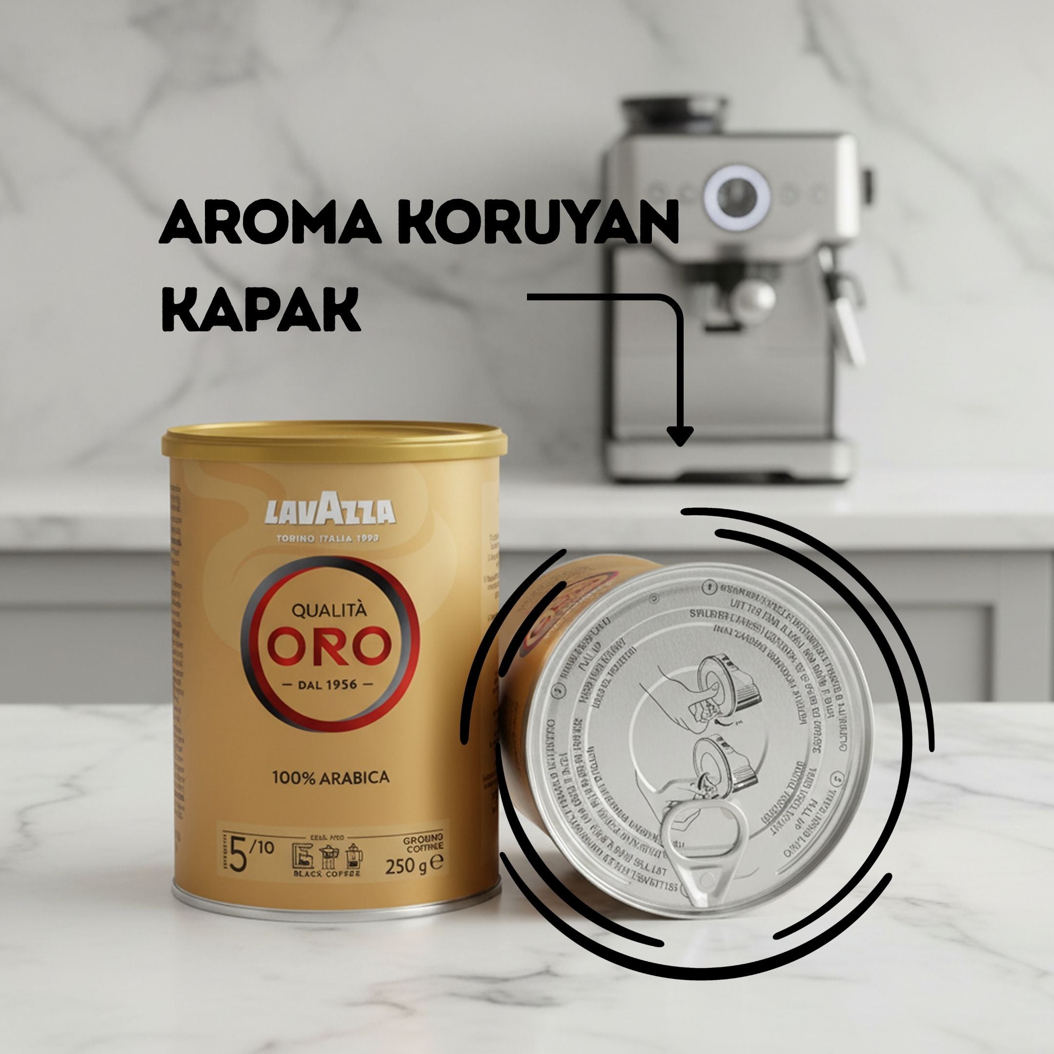 Lavazza Qualità ORO Öğütülmüş Filtre Kahve, 250 g (Teneke Kutu)