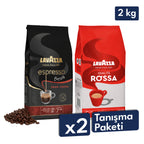 Qualità Rossa, Espresso Barista Gran Crema 1 Kg Espresso Çekirdek Kahve Tanışma Paketi