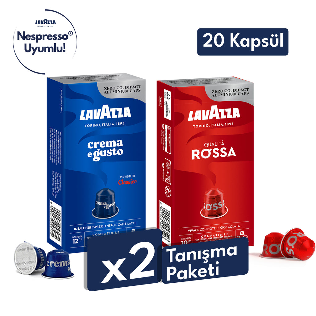 Qualità Rossa, Crema e Gusto Nespresso® Uyumlu Kapsül 10’lu Tanışma Paketi