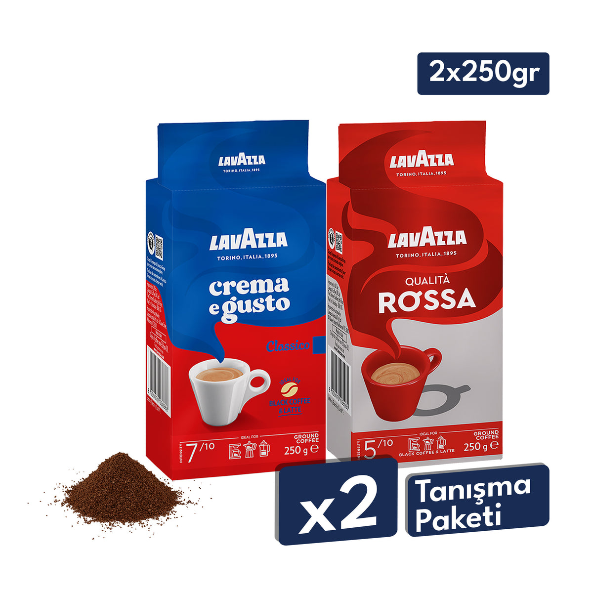 Crema E Gusto, Qualità Rossa Öğütülmüş Filtre Kahve, 250 gr Tanışma Paketi