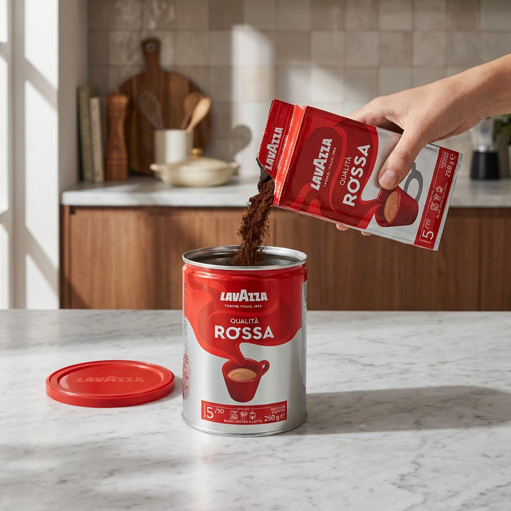 Lavazza Qualita Rossa Öğütülmüş Filtre Kahve 2x250 gr Teneke Kutu, İkili Saklama Paketi