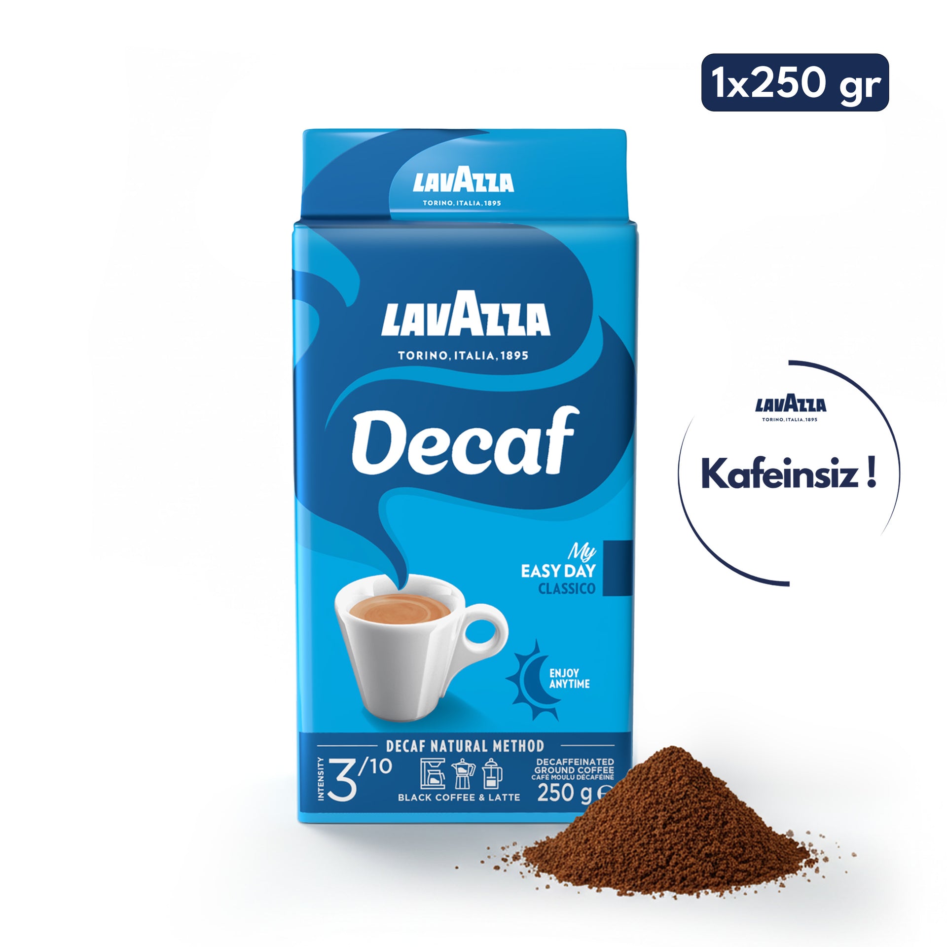 Lavazza Decaf My Easy Day Öğütülmüş Filtre Kahve, 250 g, Kafeinsiz