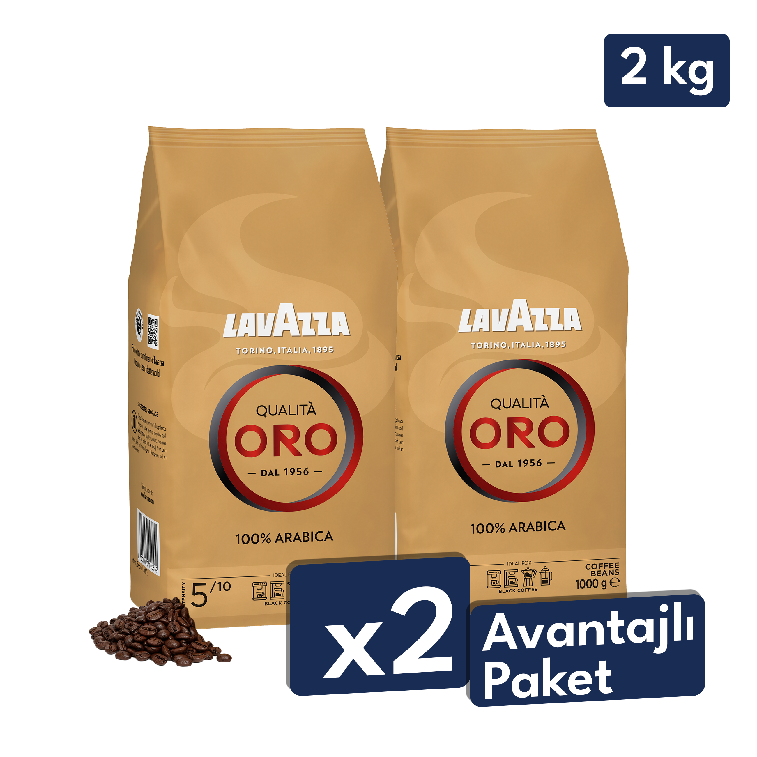 Qualità Oro 1 kg Espresso Çekirdek Kahve – %100 Arabica