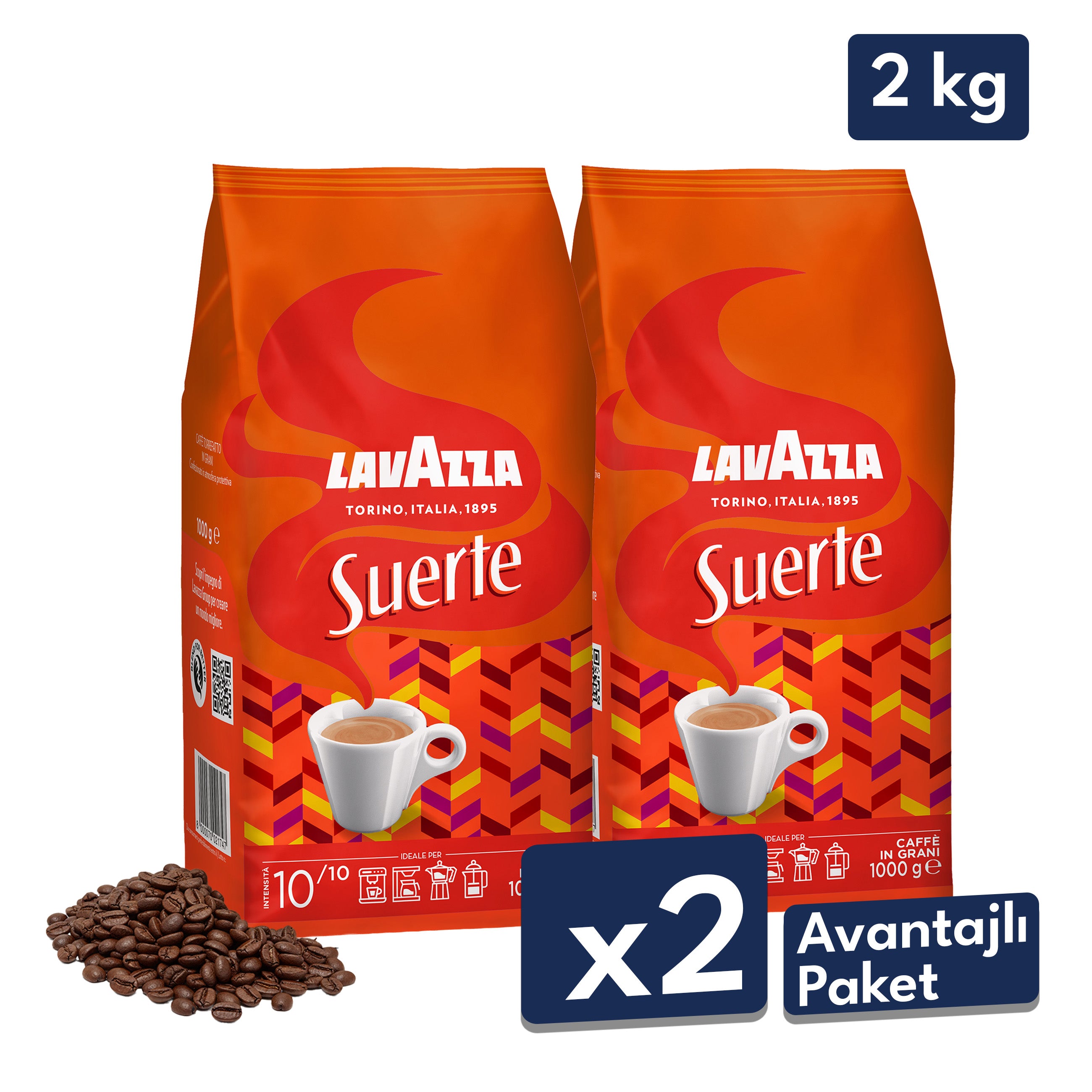 Lavazza Suerte 1 Kg Espresso Çekirdek Kahve