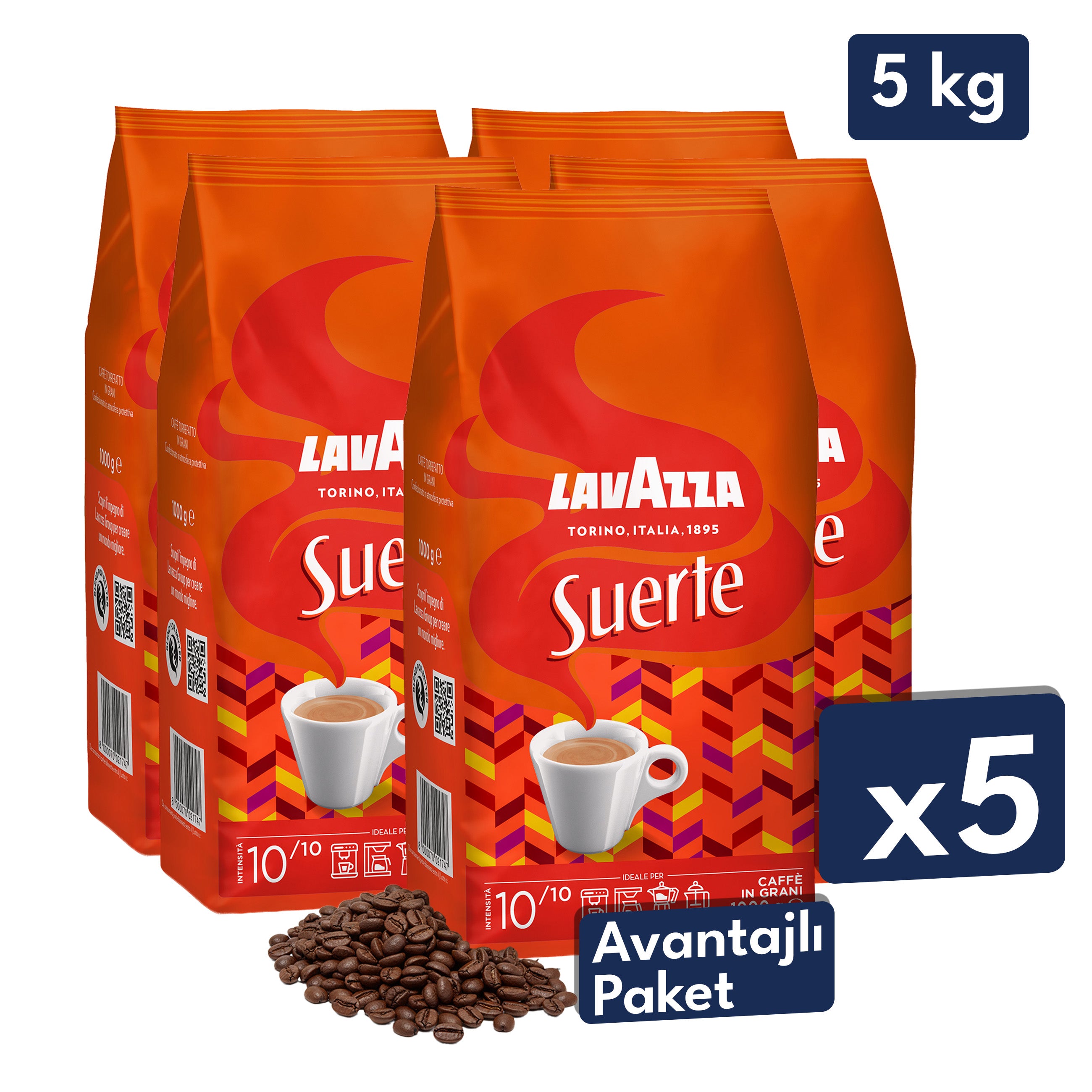 Lavazza Suerte 1 Kg Espresso Çekirdek Kahve