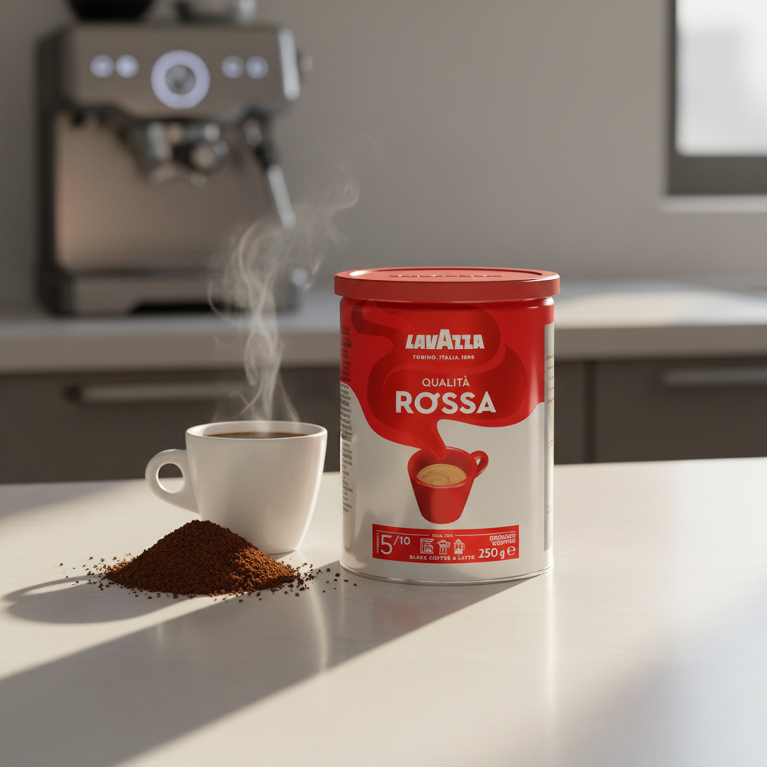 Lavazza Qualita Rossa Öğütülmüş Filtre Kahve 2x250 gr Teneke Kutu, İkili Saklama Paketi