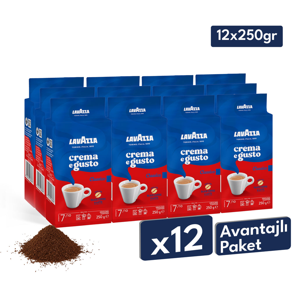 Lavazza Crema E Gusto Öğütülmüş Filtre Kahve, 250 g
