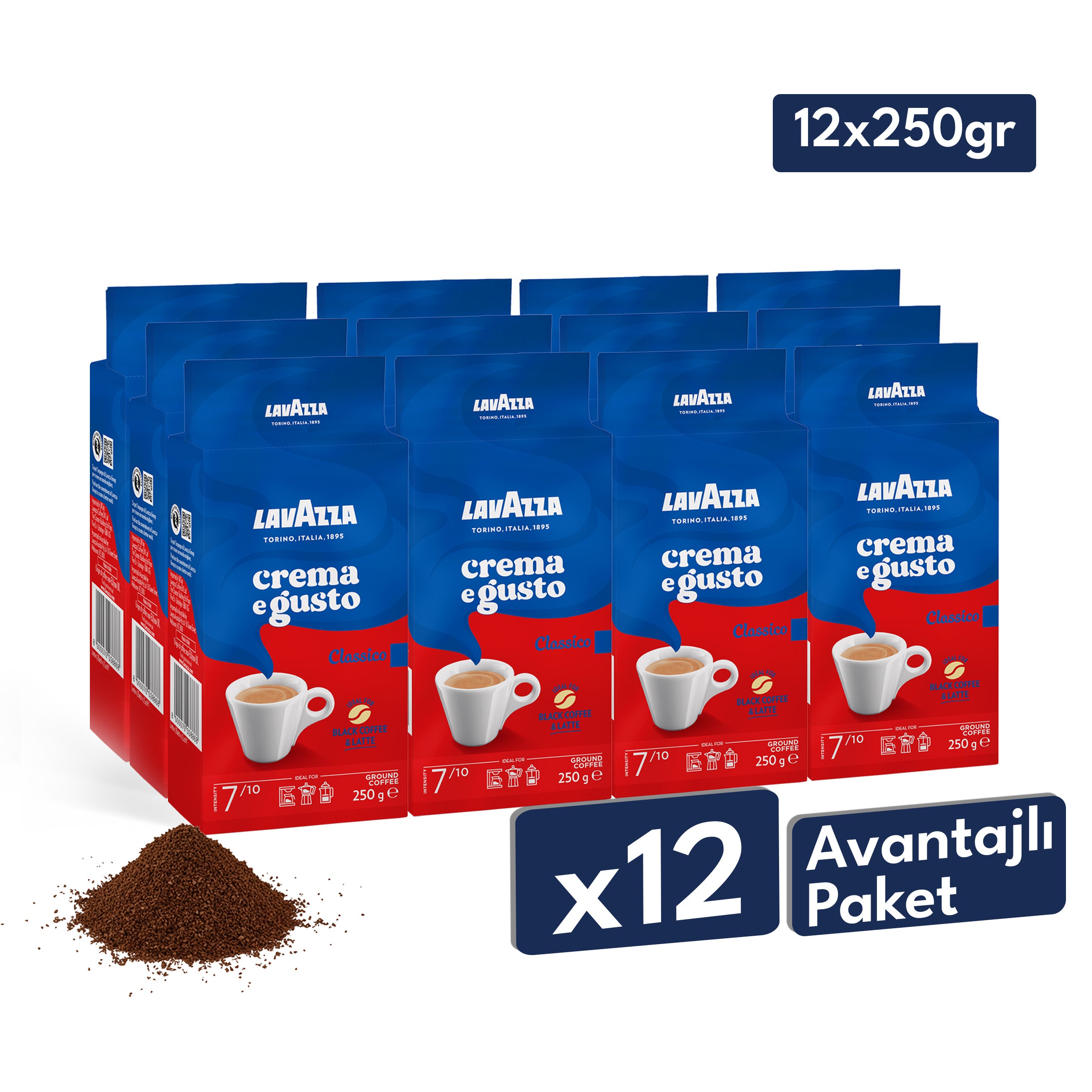 Lavazza Crema E Gusto Öğütülmüş Filtre Kahve, 250 g