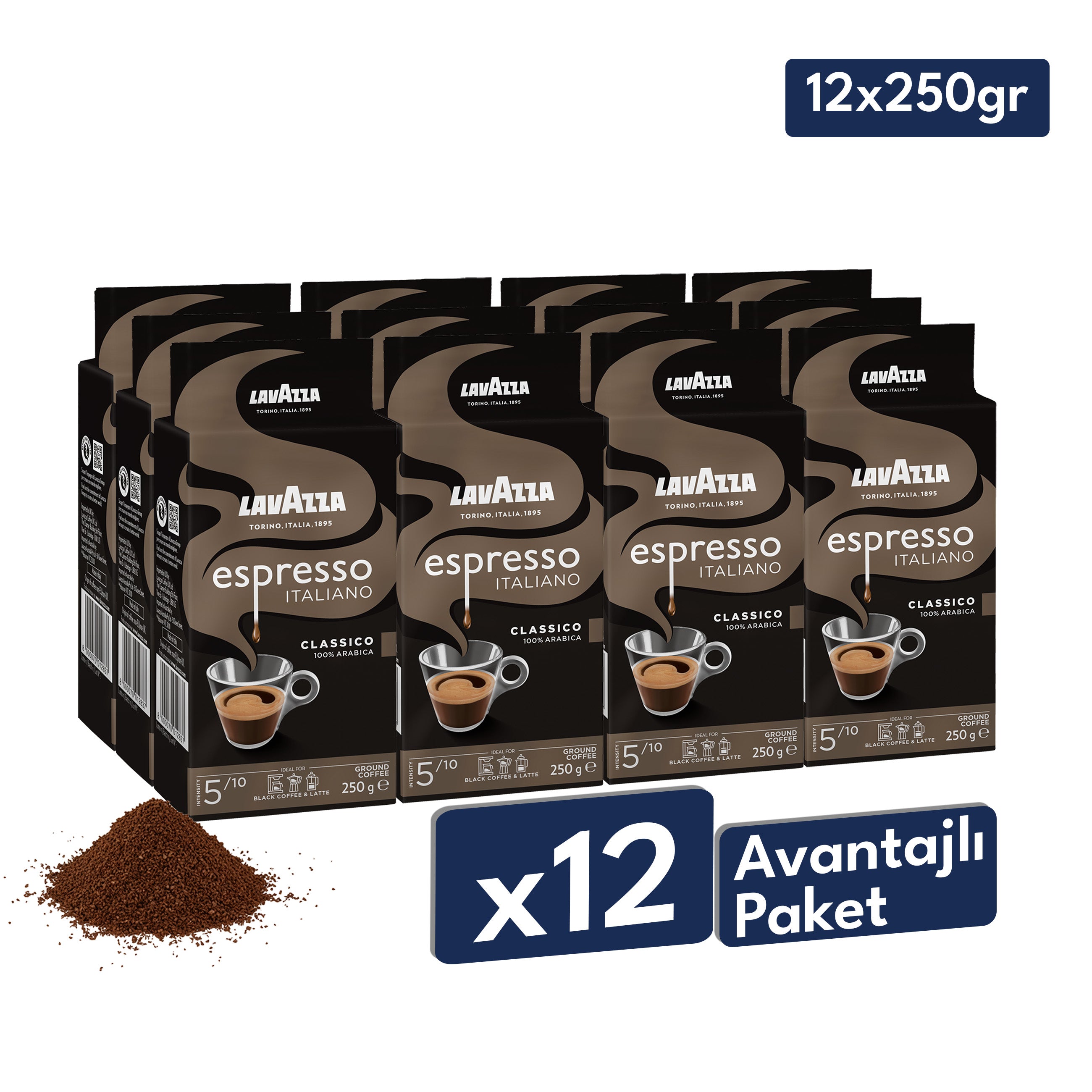 Lavazza Espresso Classico Italiano Öğütülmüş Filtre Kahve, 250 g