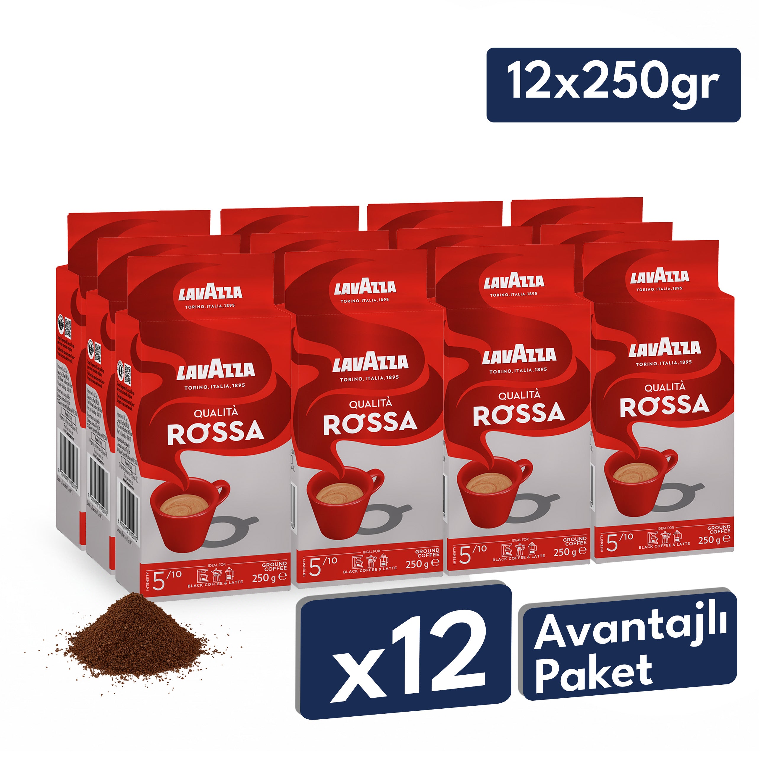 Lavazza Qualità Rossa Öğütülmüş Filtre Kahve, 250 g