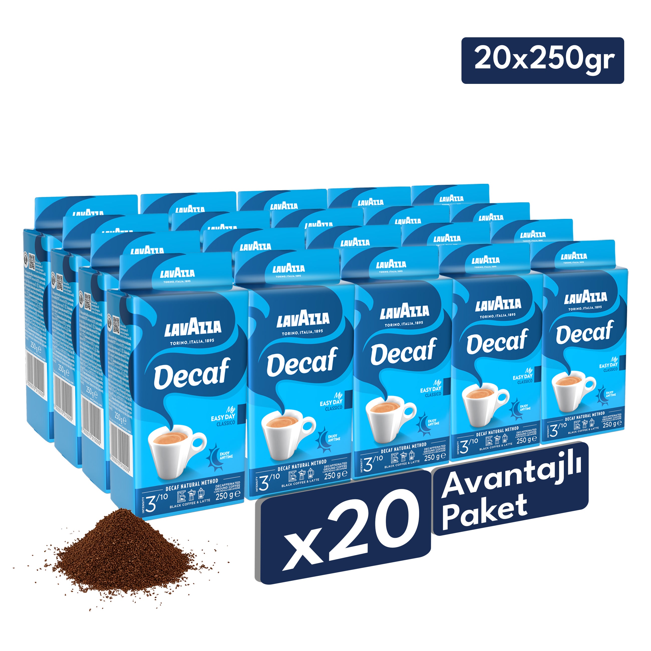 Lavazza Decaf My Easy Day Öğütülmüş Filtre Kahve, 250 g, Kafeinsiz