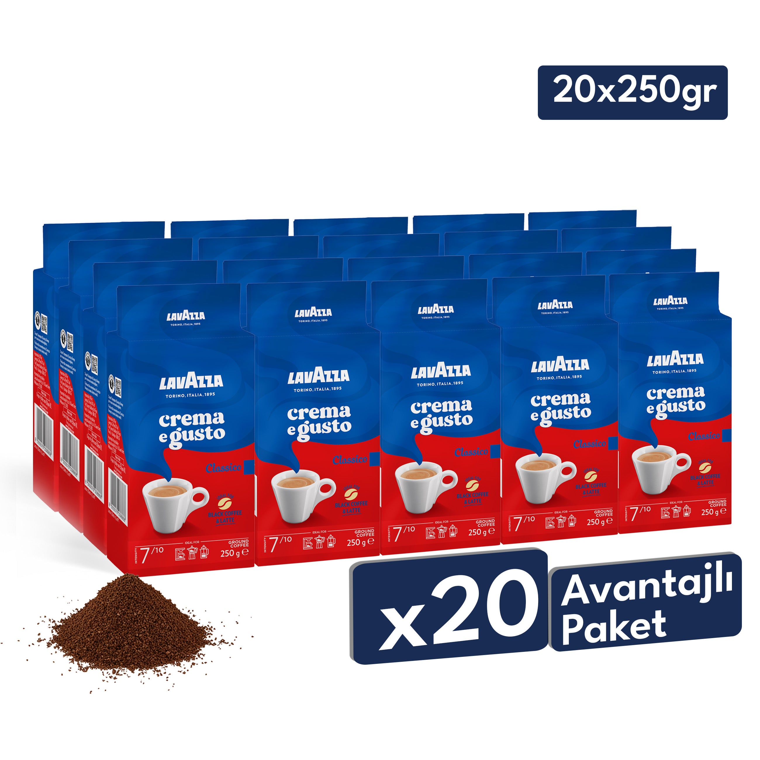 Lavazza Crema E Gusto Öğütülmüş Filtre Kahve, 250 g