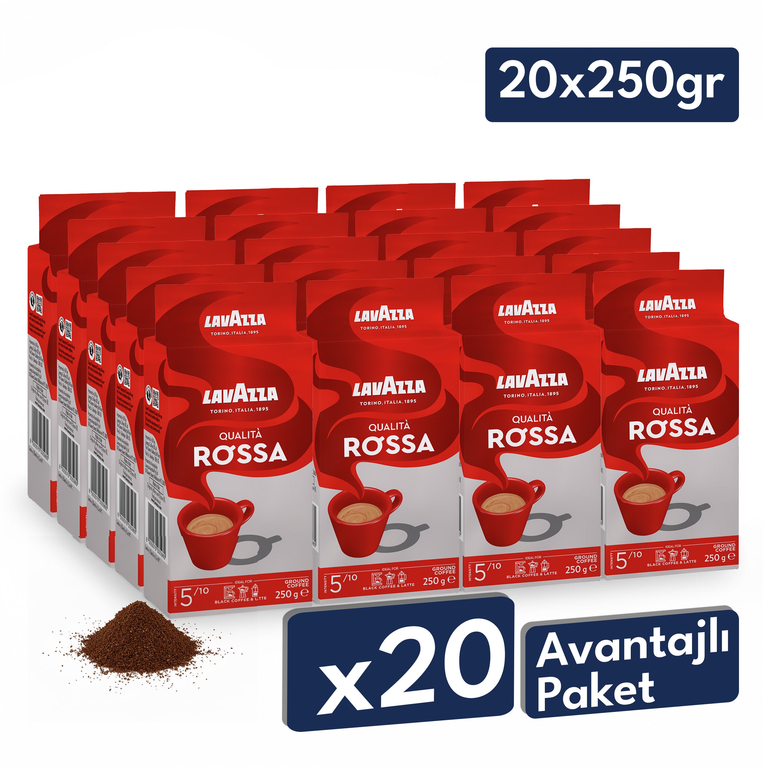 Lavazza Qualità Rossa Öğütülmüş Filtre Kahve, 250 g