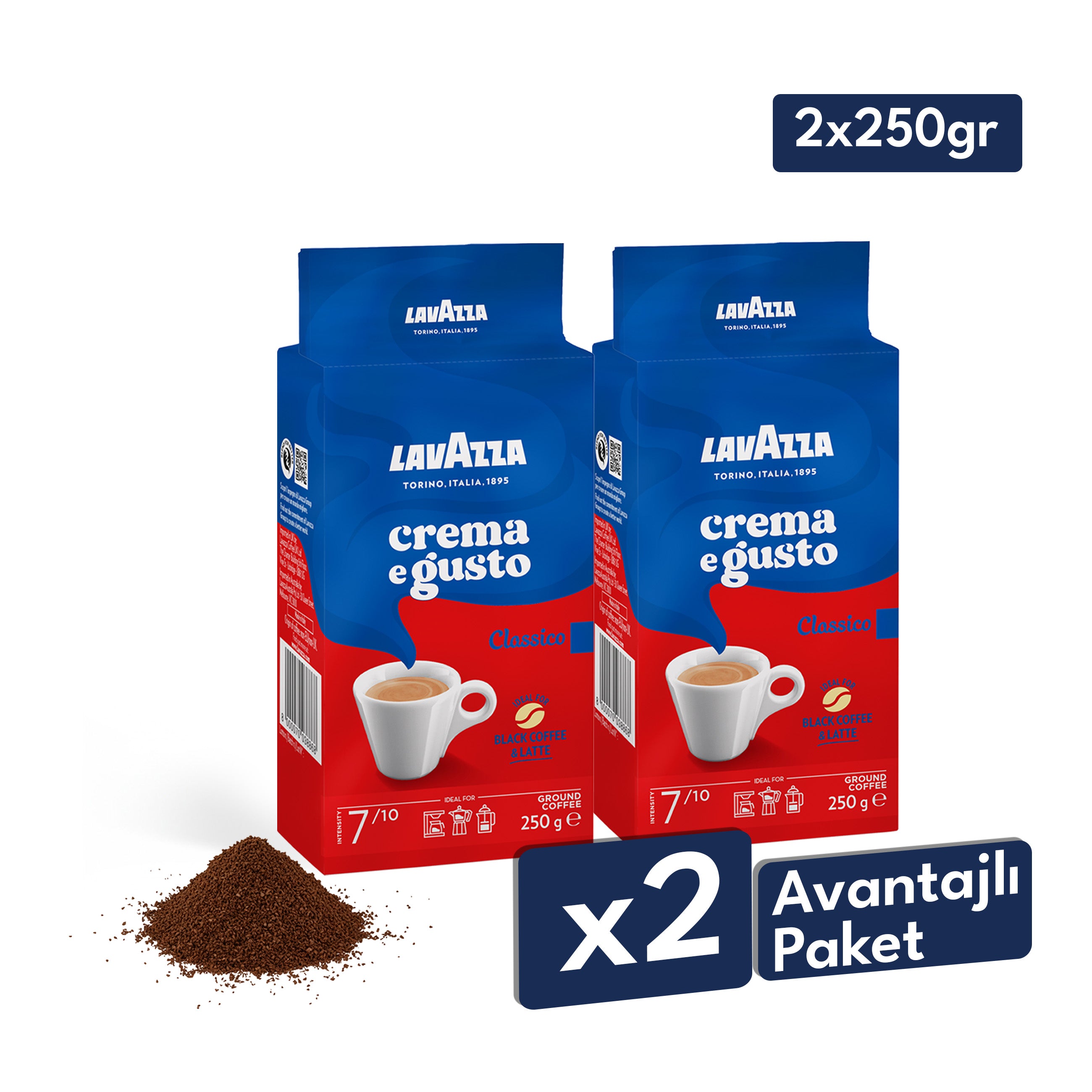 Lavazza Crema E Gusto Öğütülmüş Filtre Kahve, 250 g