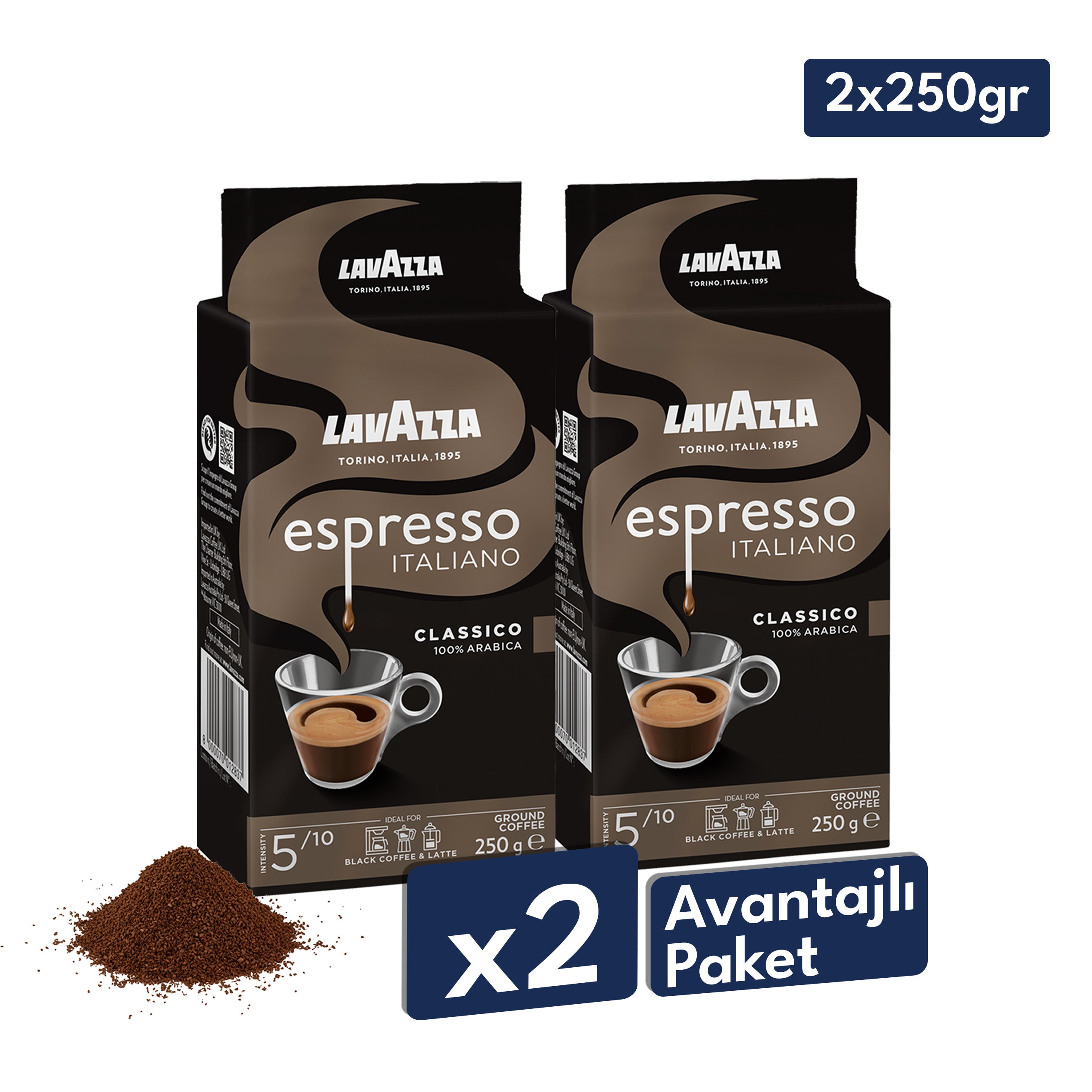 Lavazza Espresso Classico Italiano Öğütülmüş Filtre Kahve, 250 g
