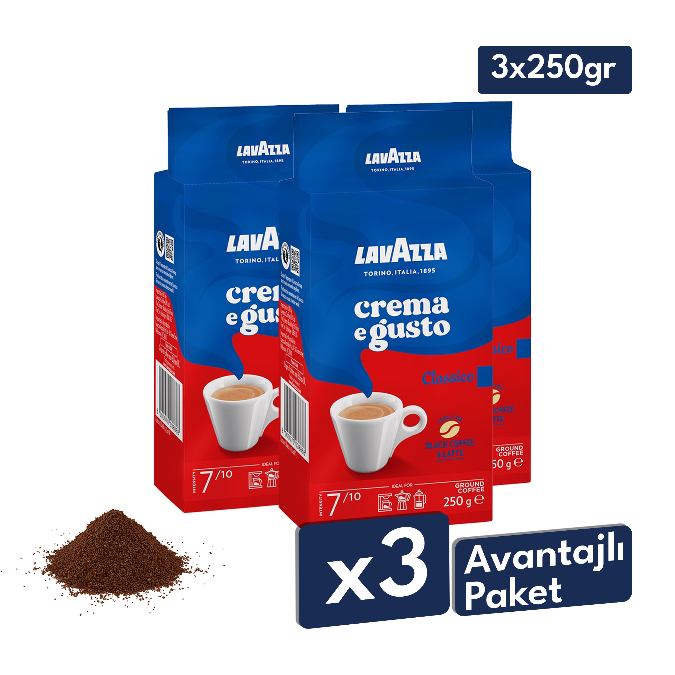 Lavazza Crema E Gusto Öğütülmüş Filtre Kahve, 250 g