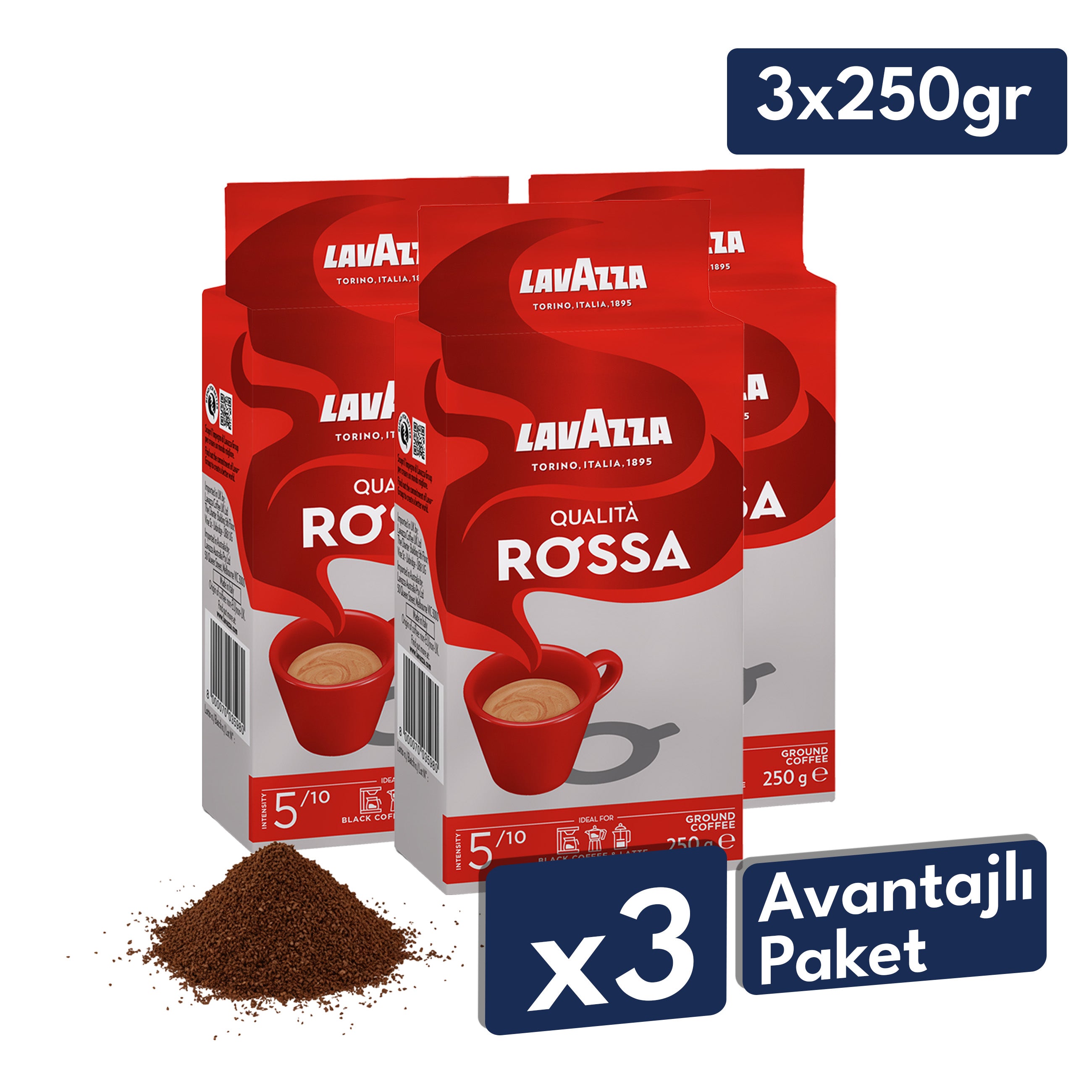 Lavazza Qualità Rossa Öğütülmüş Filtre Kahve, 250 g