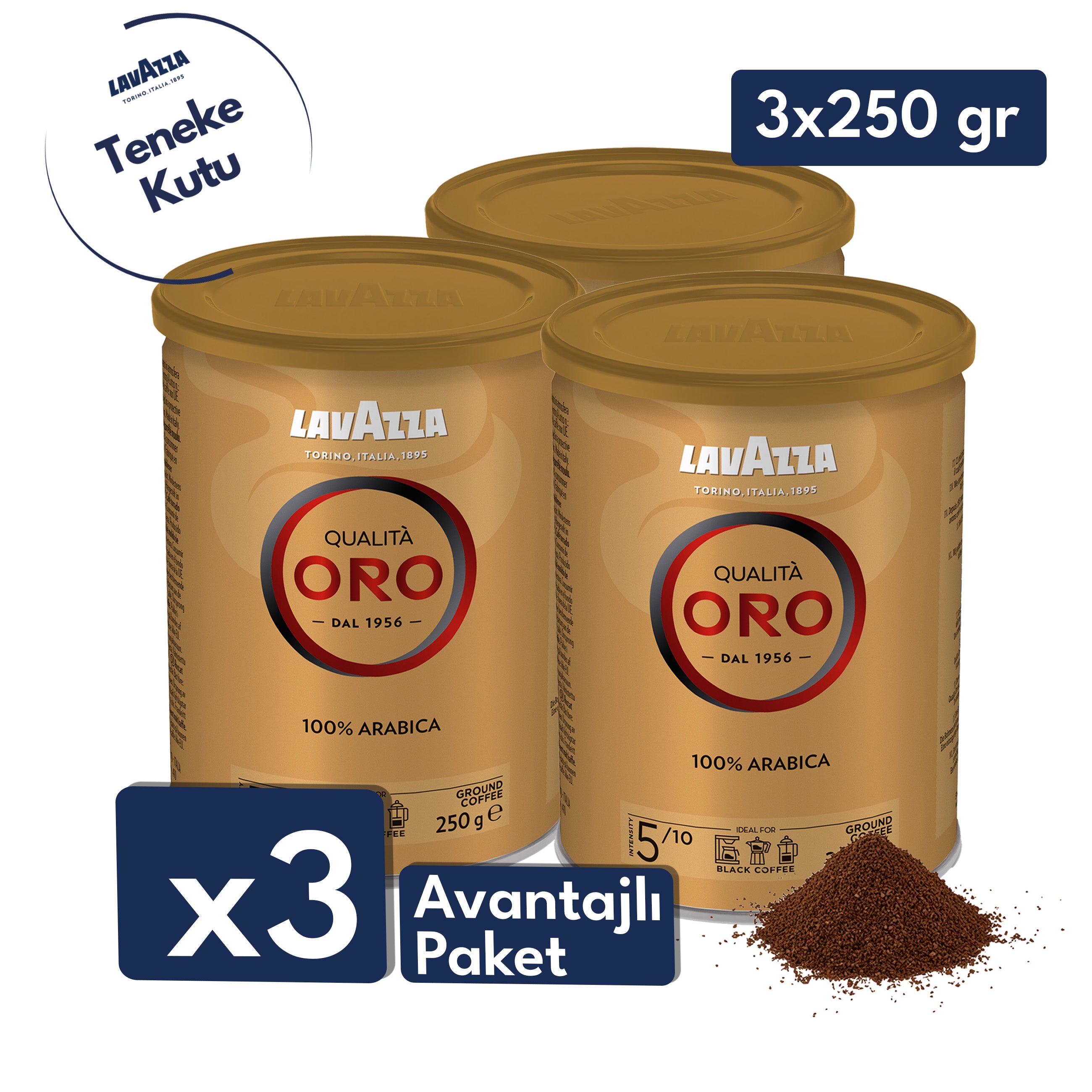 Lavazza Qualità ORO Öğütülmüş Filtre Kahve, 250 g (Teneke Kutu)