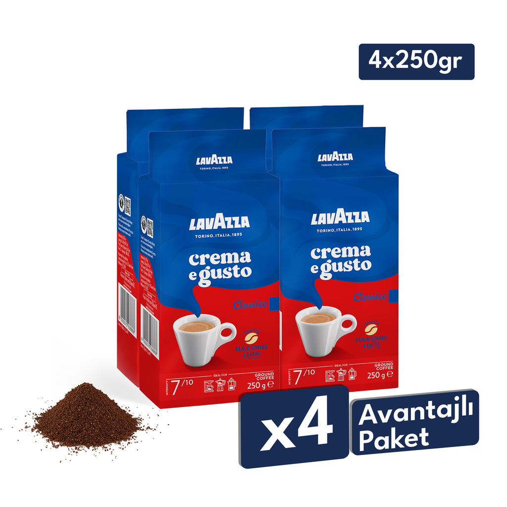 Lavazza Crema E Gusto Öğütülmüş Filtre Kahve, 250 g