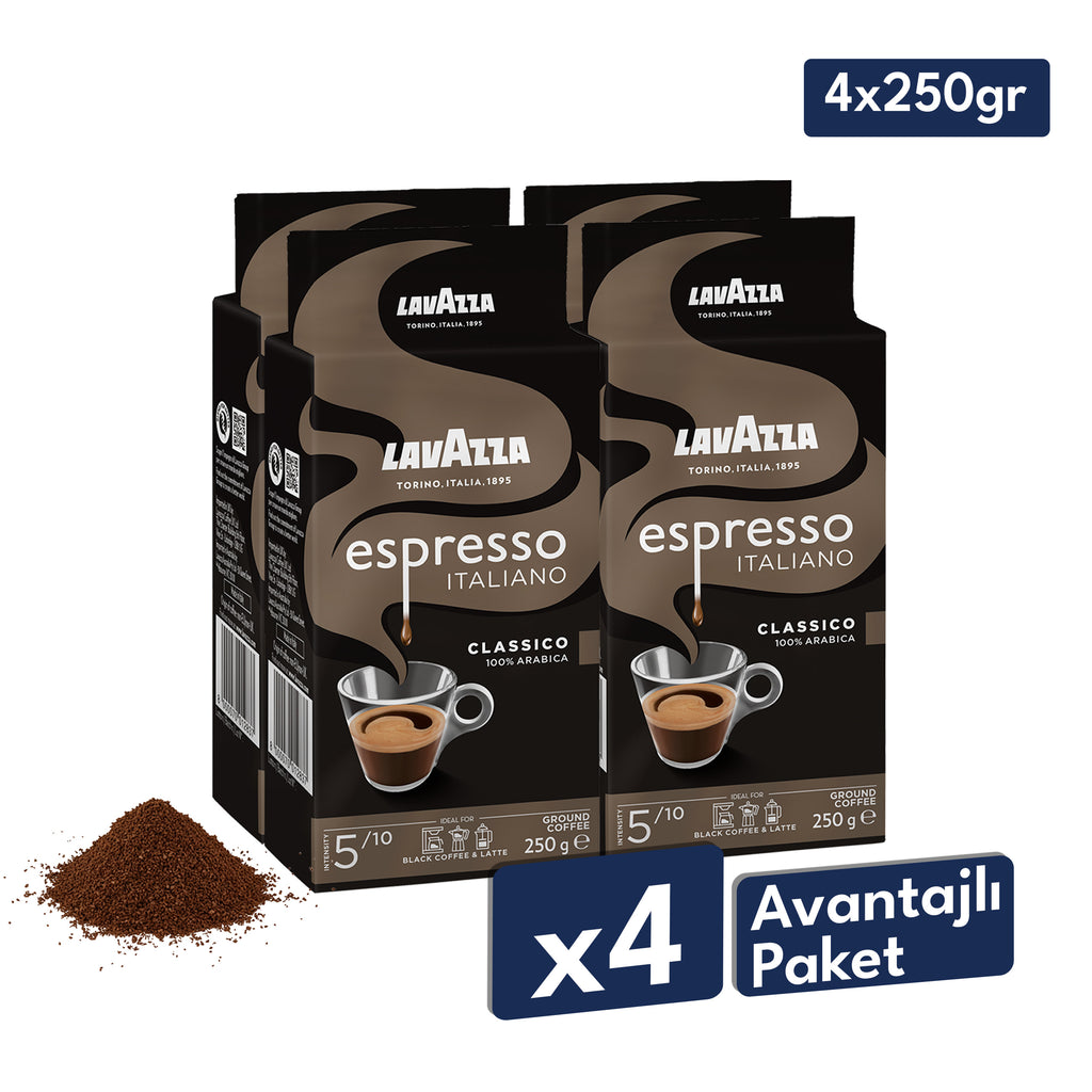 Lavazza Espresso Classico Italiano Öğütülmüş Filtre Kahve, 250 g
