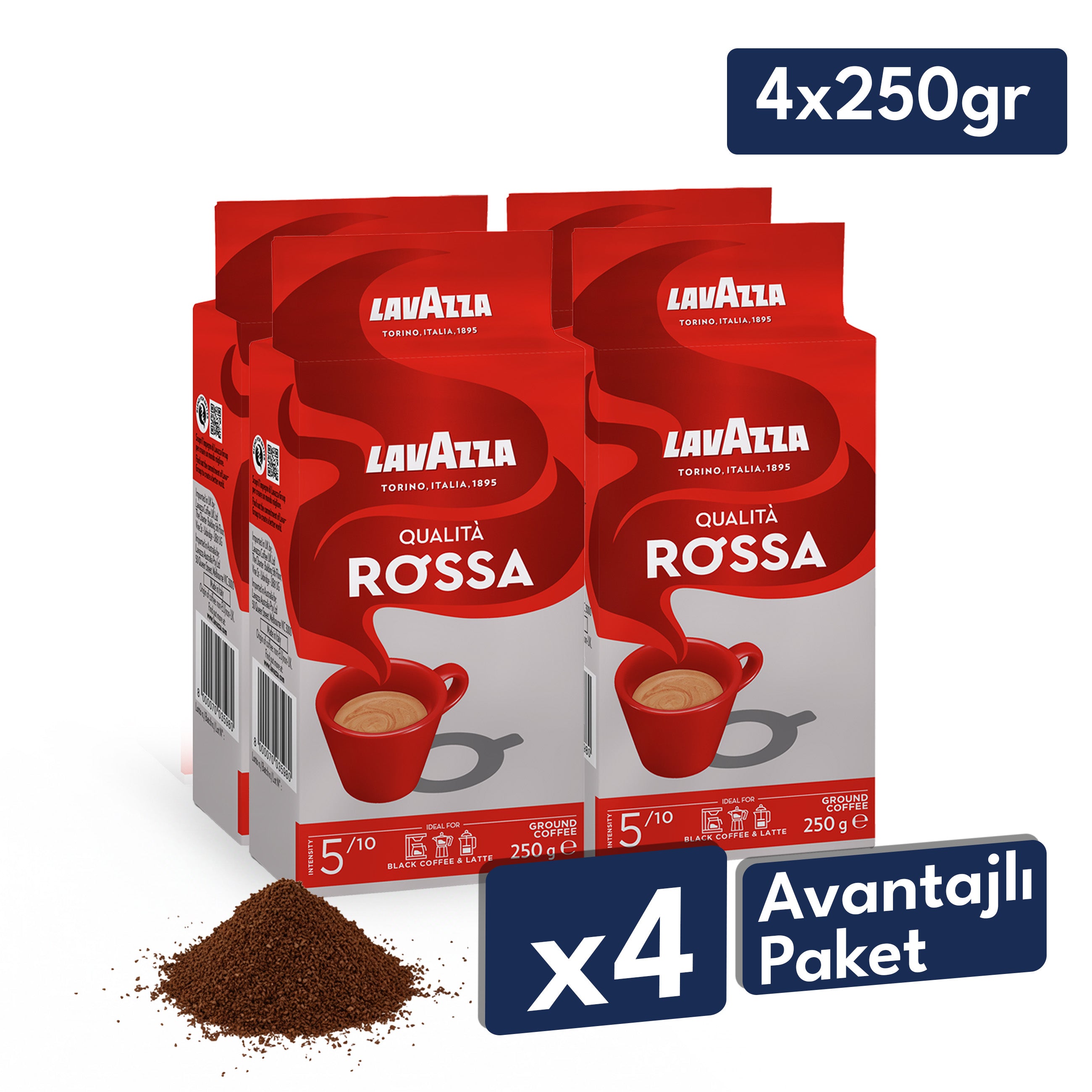 Lavazza Qualità Rossa Öğütülmüş Filtre Kahve, 250 g