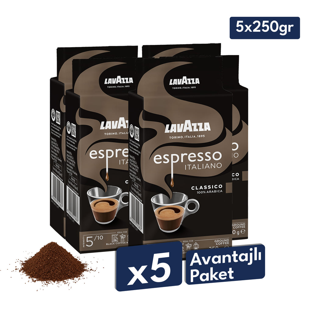 Lavazza Espresso Classico Italiano Öğütülmüş Filtre Kahve, 250 g