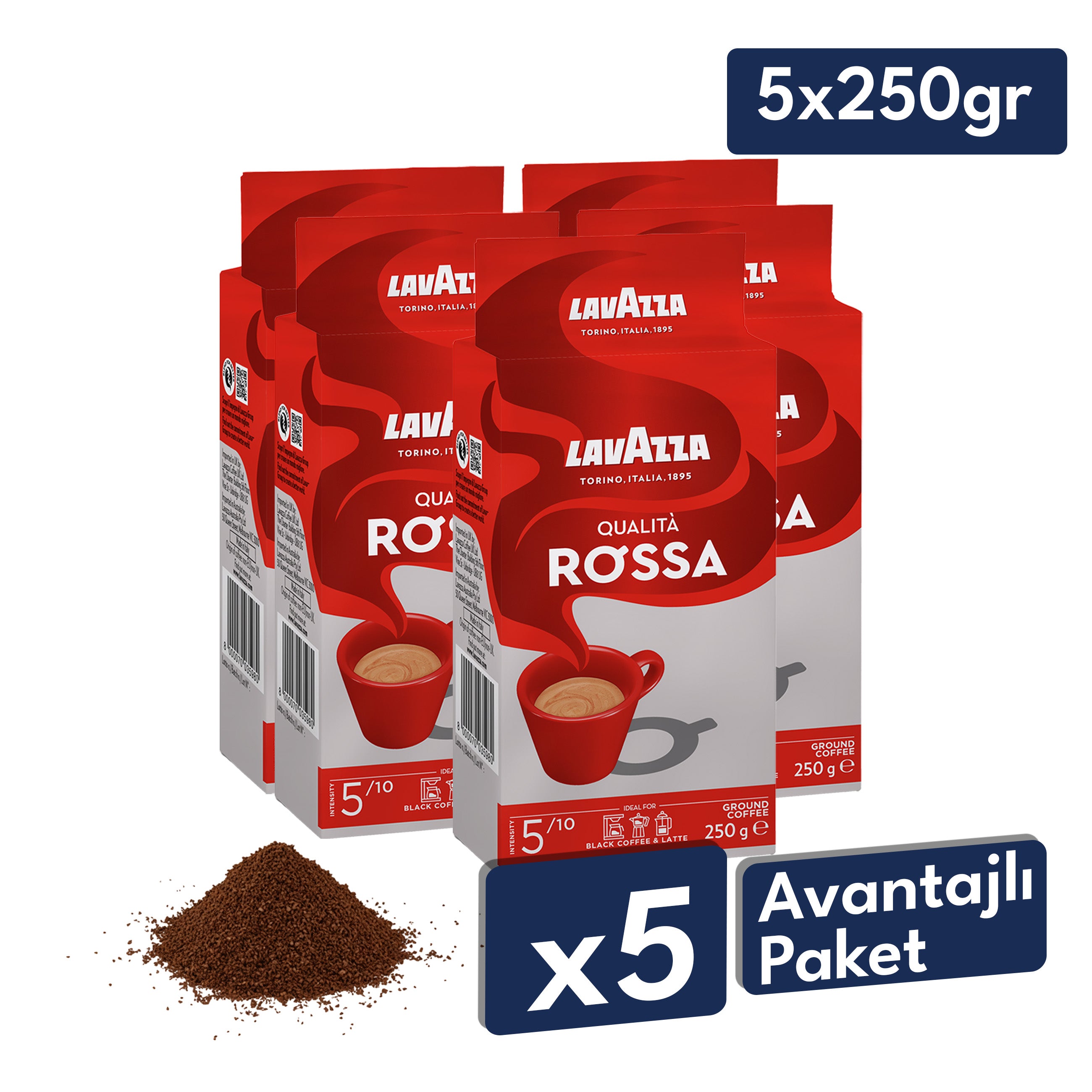 Lavazza Qualità Rossa Öğütülmüş Filtre Kahve, 250 g