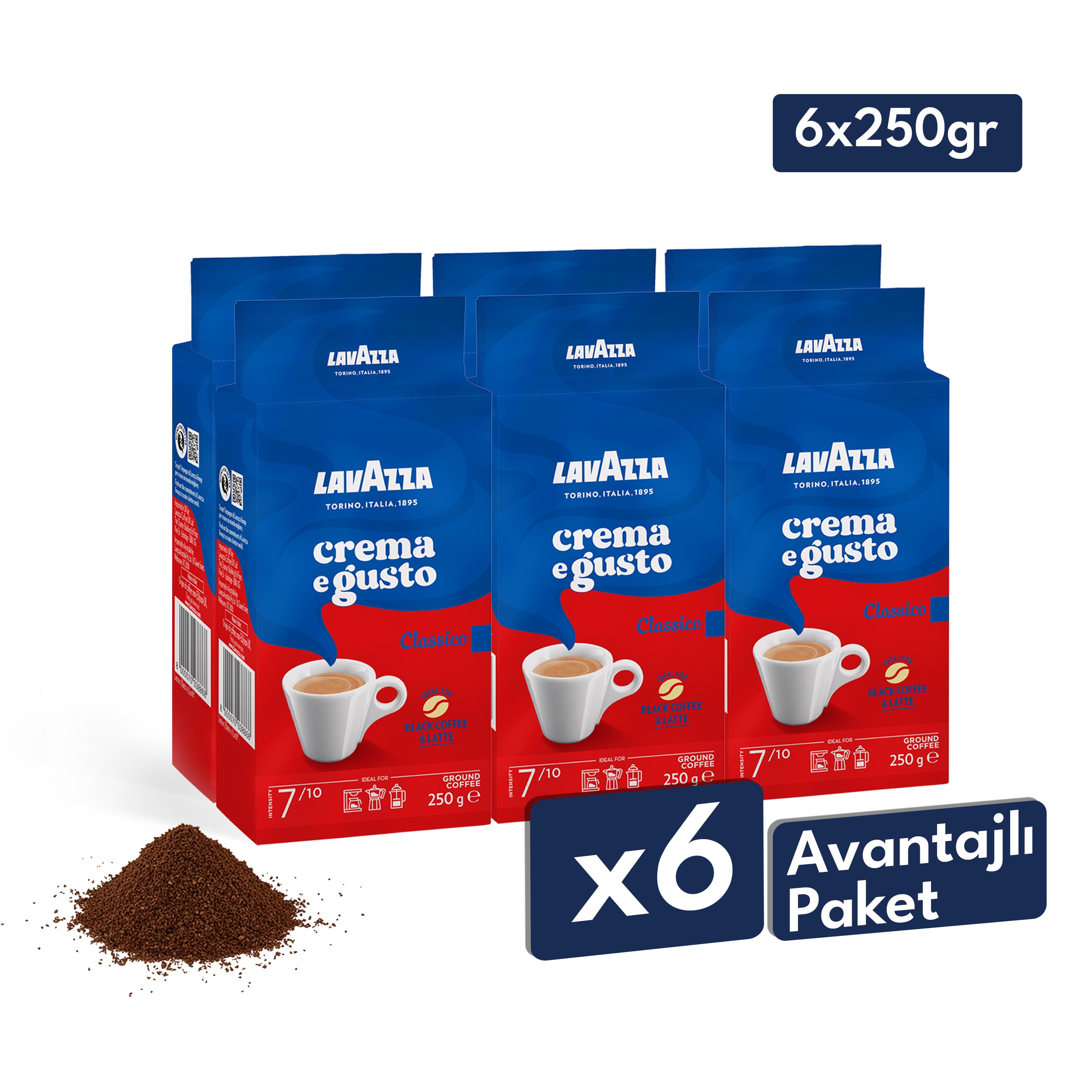 Lavazza Crema E Gusto Öğütülmüş Filtre Kahve, 250 g