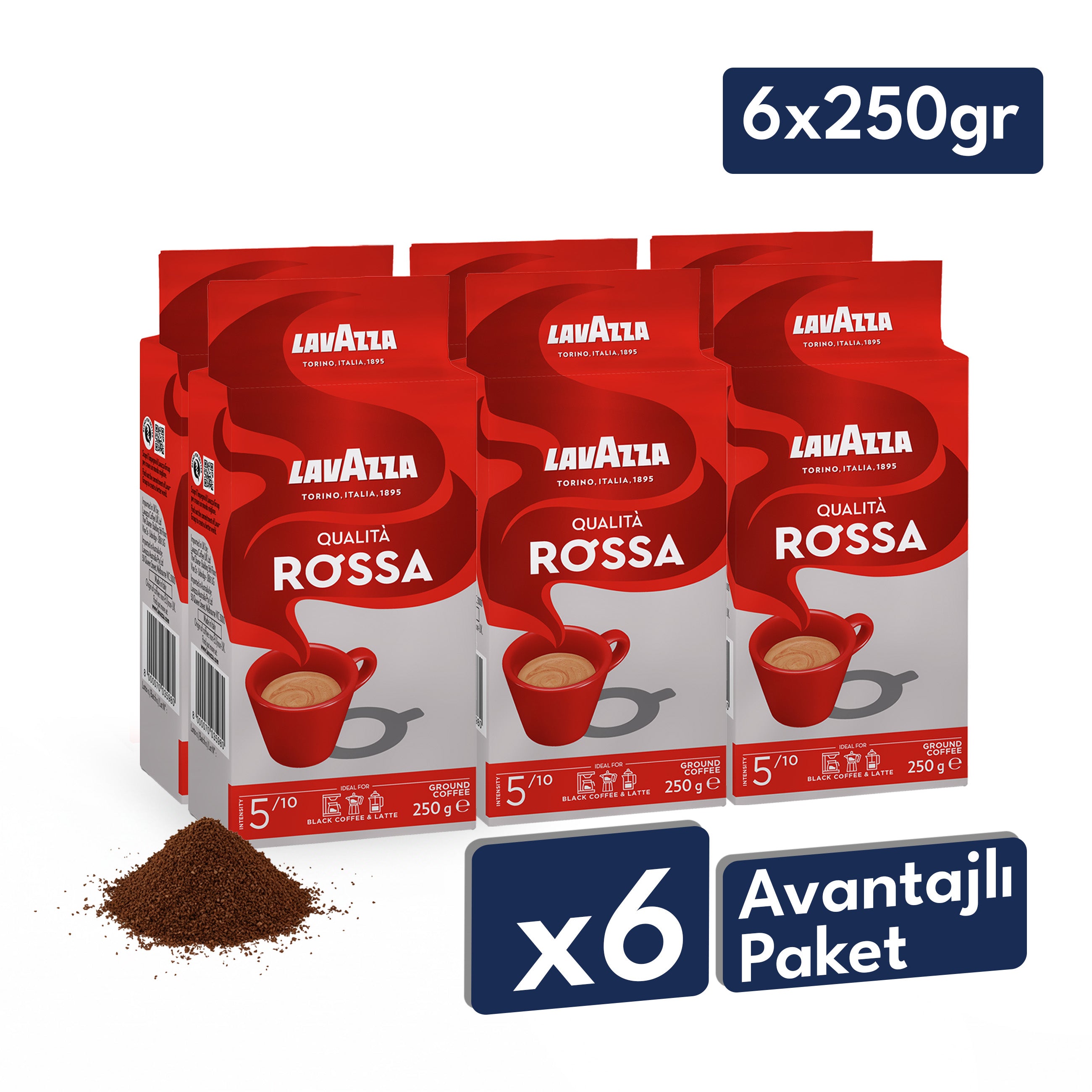Lavazza Qualità Rossa Öğütülmüş Filtre Kahve, 250 g