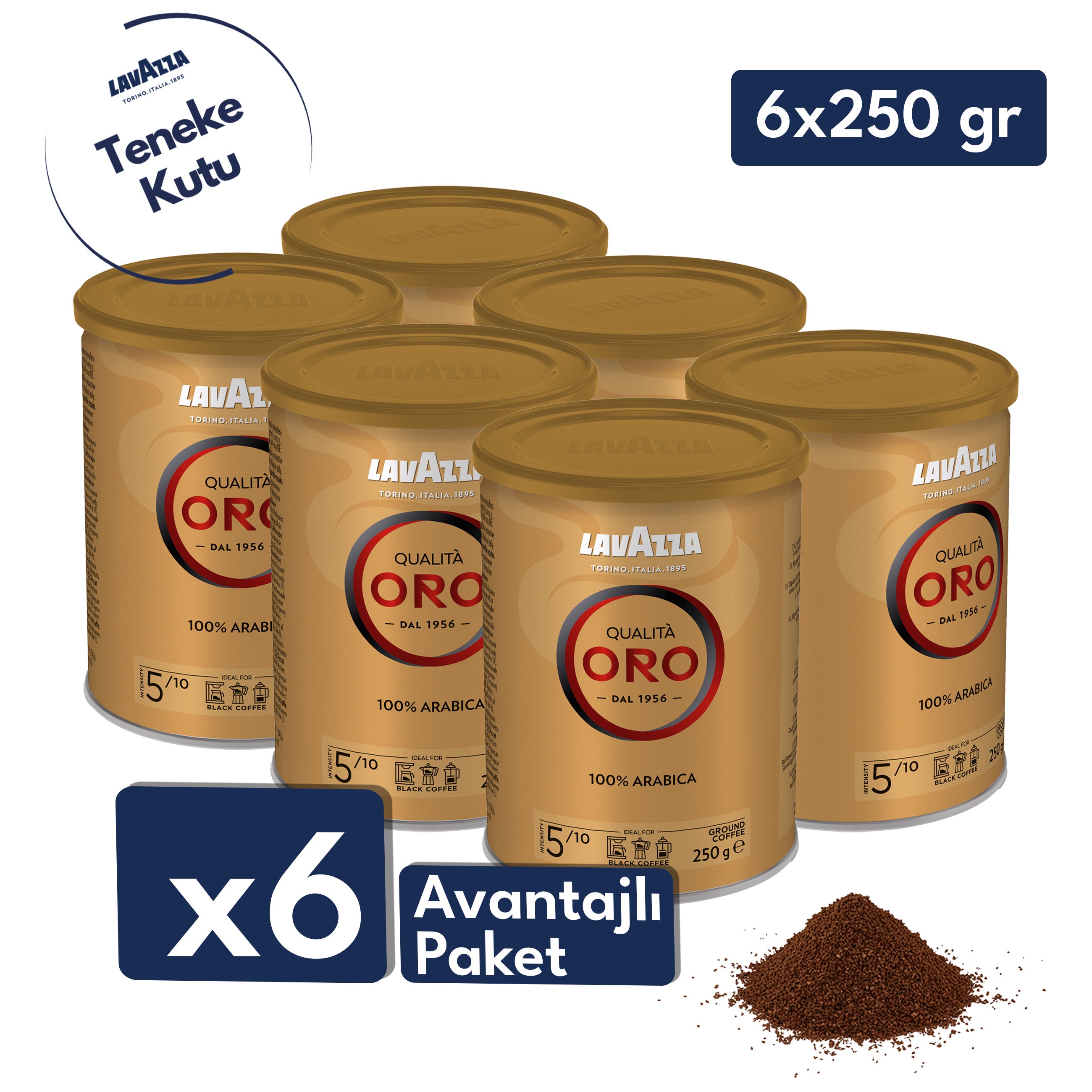 Lavazza Qualità ORO Öğütülmüş Filtre Kahve, 250 g (Teneke Kutu)